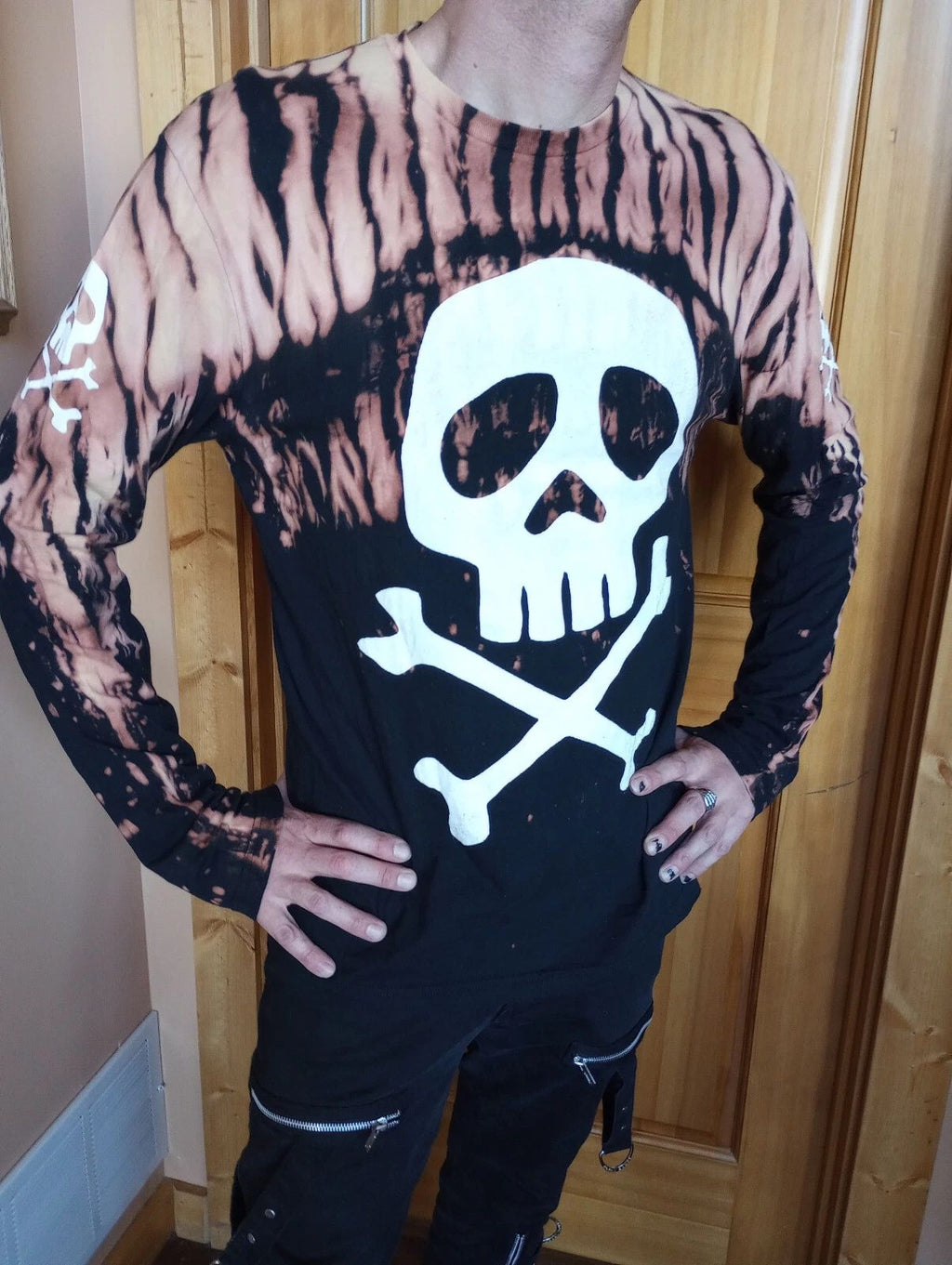 Space Pirate Captain Harlock Danzig Misfits PunkgothDIY Unisex longsleeve SHIRT Unisex