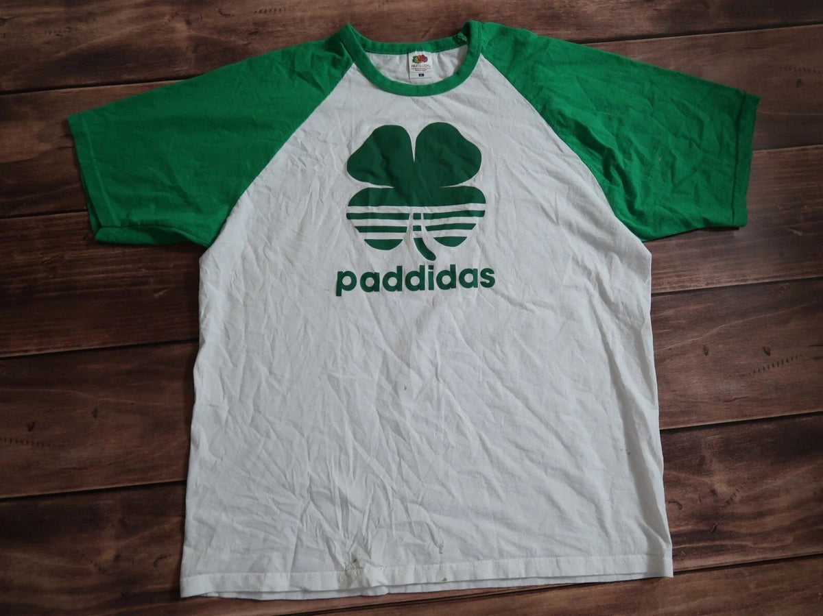 Fruit of the Loom Paddidas Logo Aop Print Y2k Trash Tee Funny, Men`s Size XL Unisex