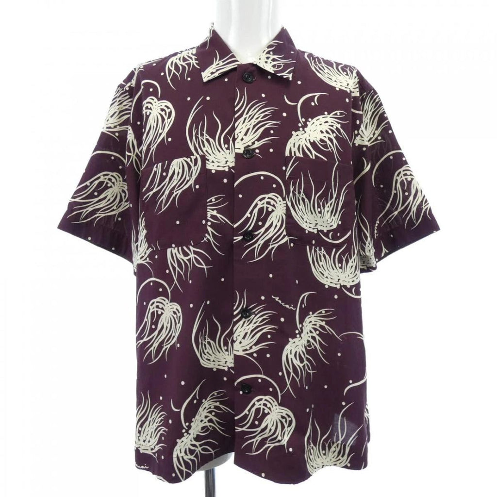 Sacai S/S Shirt Purple Size 1 Used Stylish Top Unisex