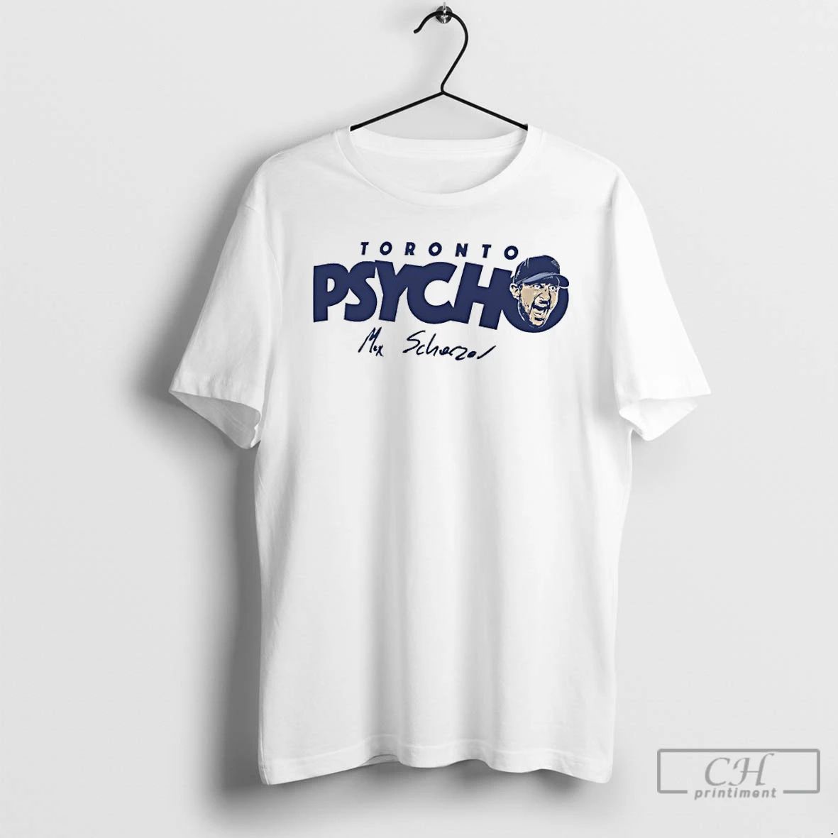 Classic Toronto Psycho Max Scherzer Toronto Blue Jays World Series Signature T Shirts Unisex