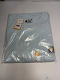Carhartt K87 Pocket Men’s XL Loose Fit Light Blue Short Sleeve New Unisex
