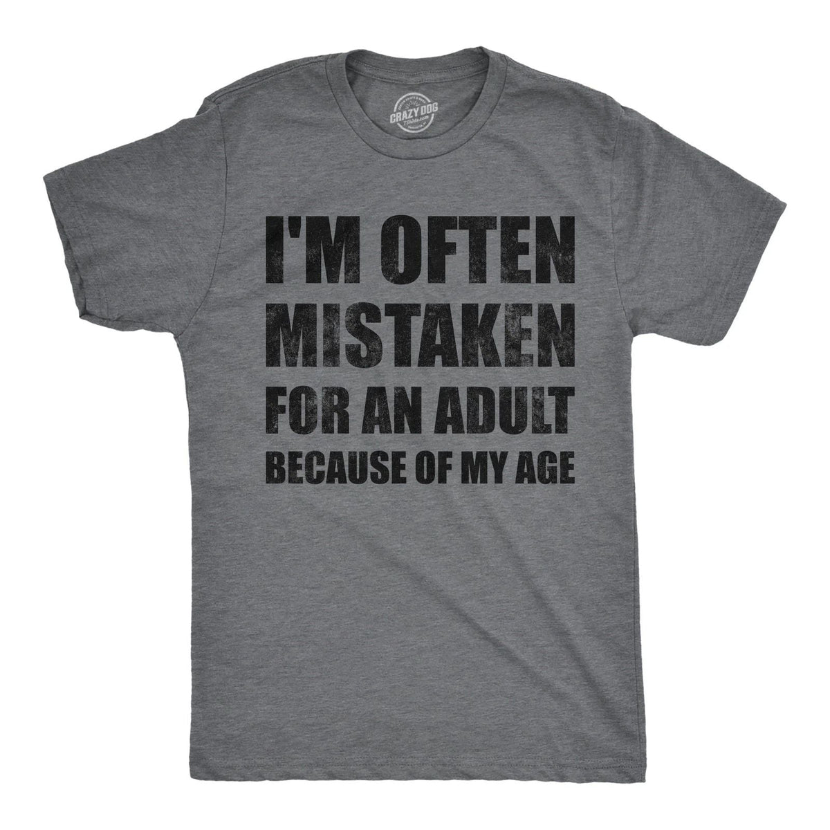 Mens Funny T Shirts Im Often Mistaken for An Adult Because Of My Age Sarcastic Unisex