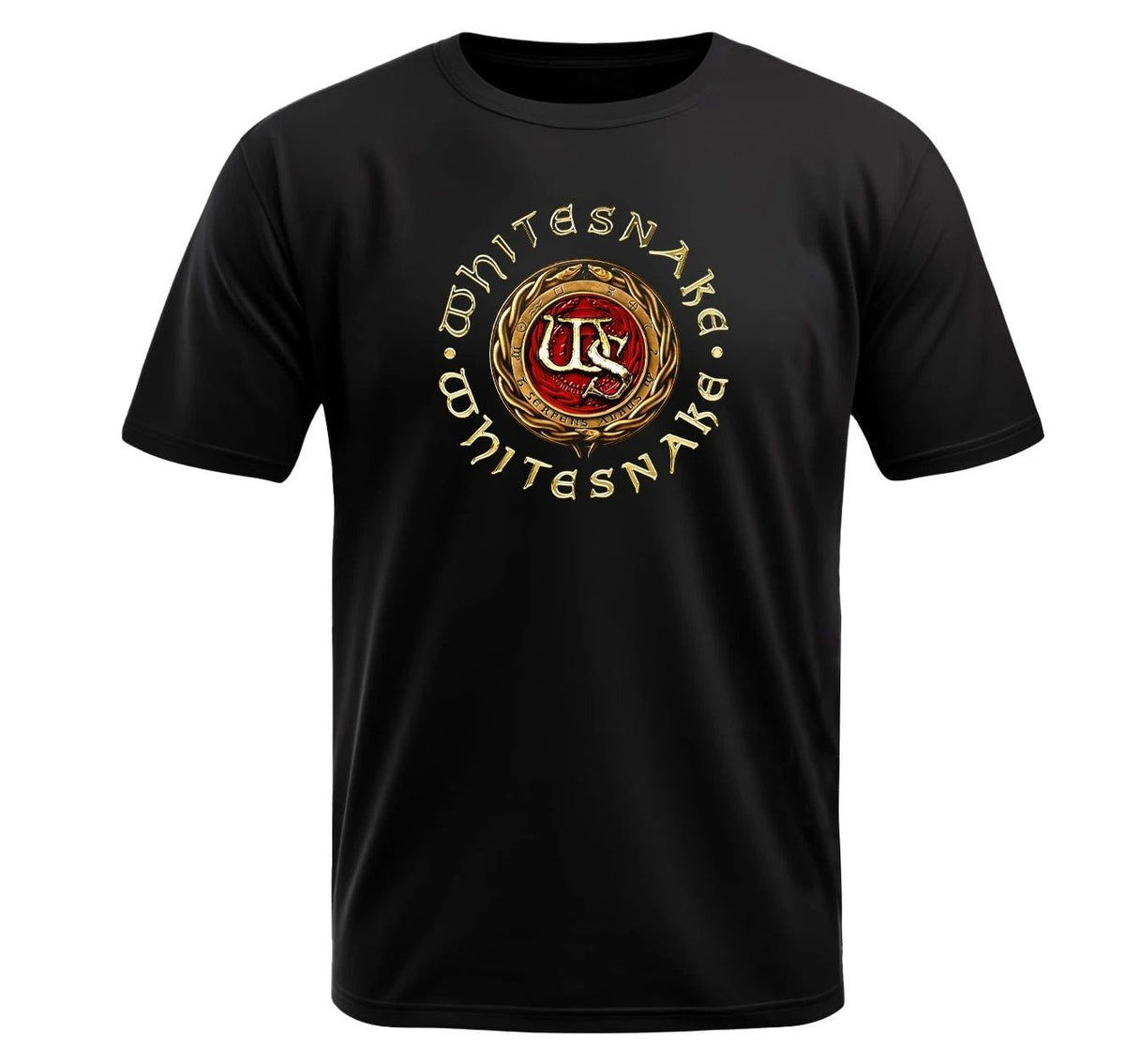 WhiteSnake Serpents Black I Light Polyester I Short Sleeve I Hard Rock Unisex