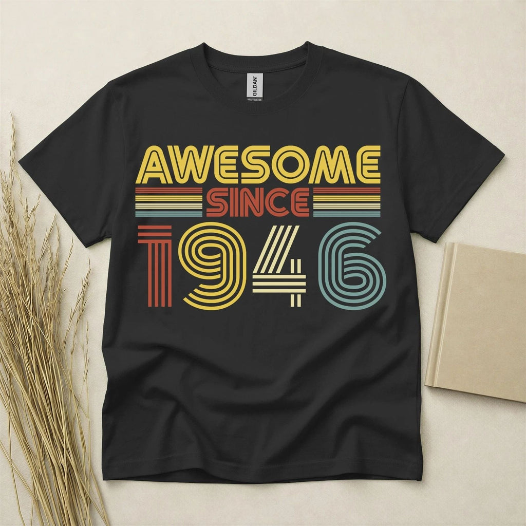 80th Birthday TShirt Born In 1946 80 Years Old 80th Birthday Gifts For Men Tee Unisex