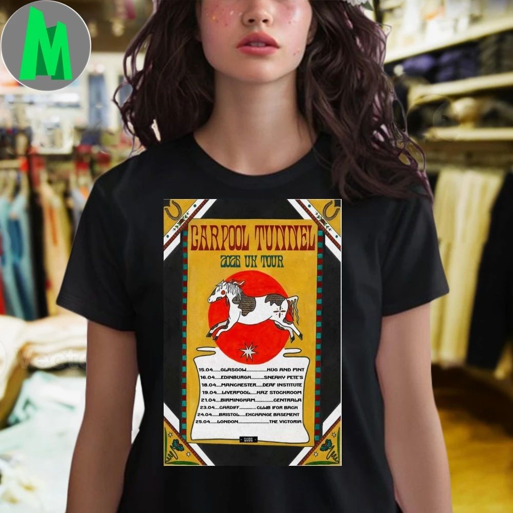 Carpool Tunnel Poster UK 2025 Shows Shirt Unisex