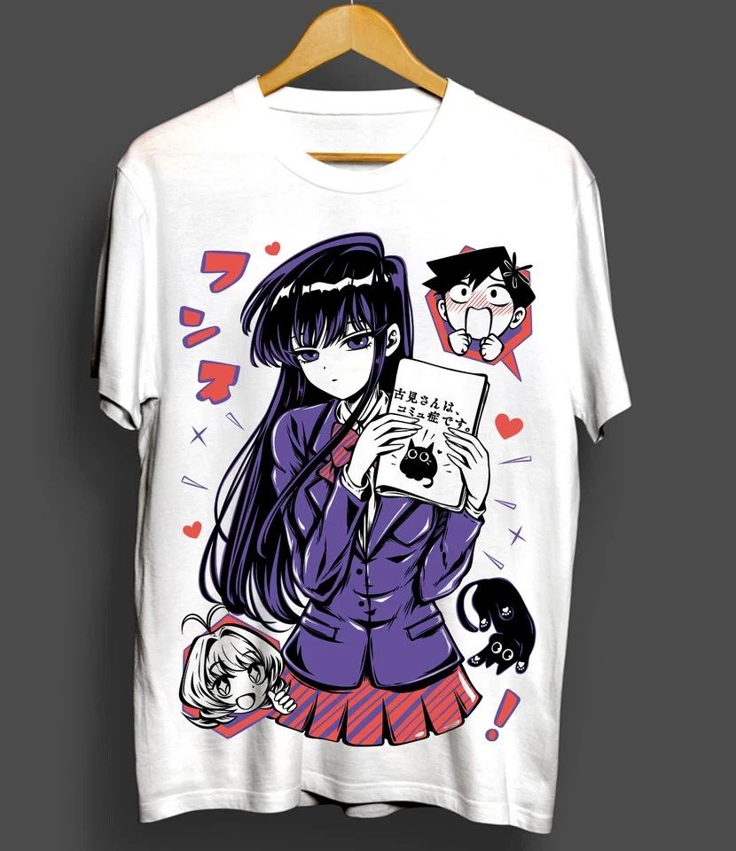 Komi San Can't Communicate ,hitohito,omoharu,ren,anime Shirt White Unisex