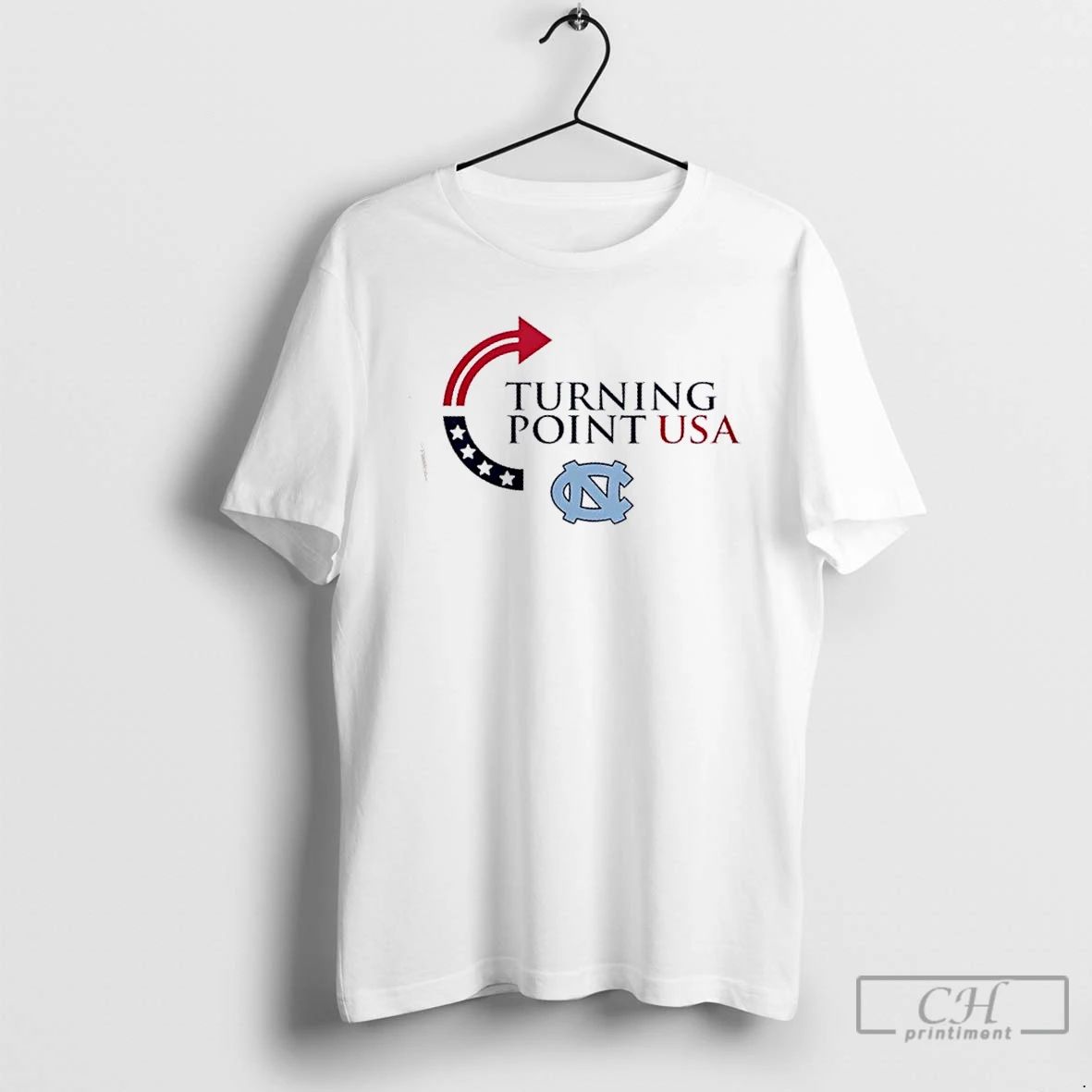 Premium North Carolina Tar Heels X Freedom Turning Point Usa Charlie Kirk 2 Sided Unisex