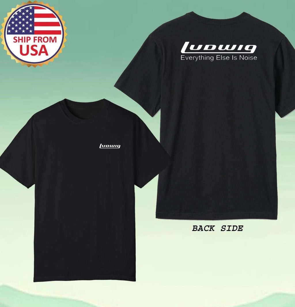 Ludwig Percussion Drums Men's Black Size S-5XL Unisex
