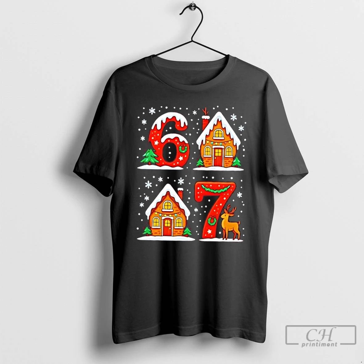 Premium 67 Funny Christmas Six Seven Ugly 6 7 T Shirts Unisex