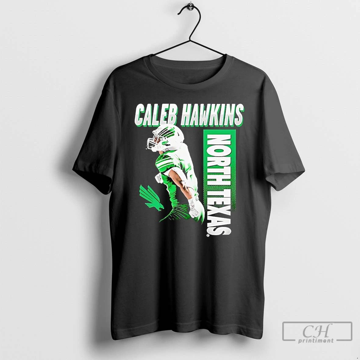 Classic Caleb Hawkins Illustrated North Texas Mean Green T Shirts Unisex