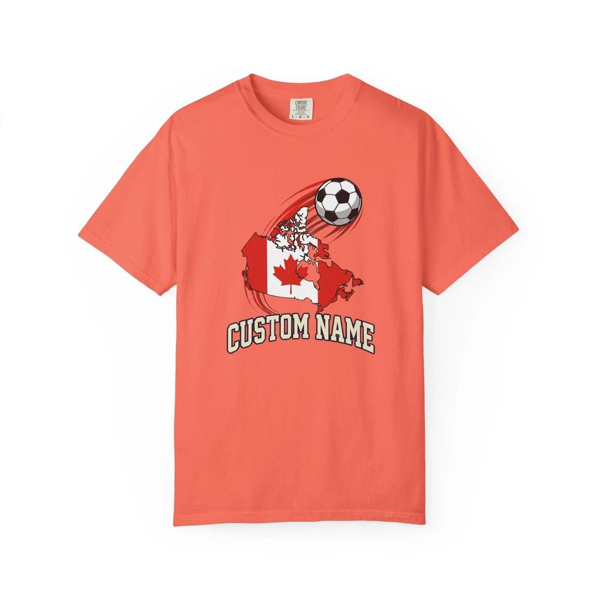 Custom Canada Map Soccer Shirt | Personalized Name Football Fan Tee | Maple Unisex