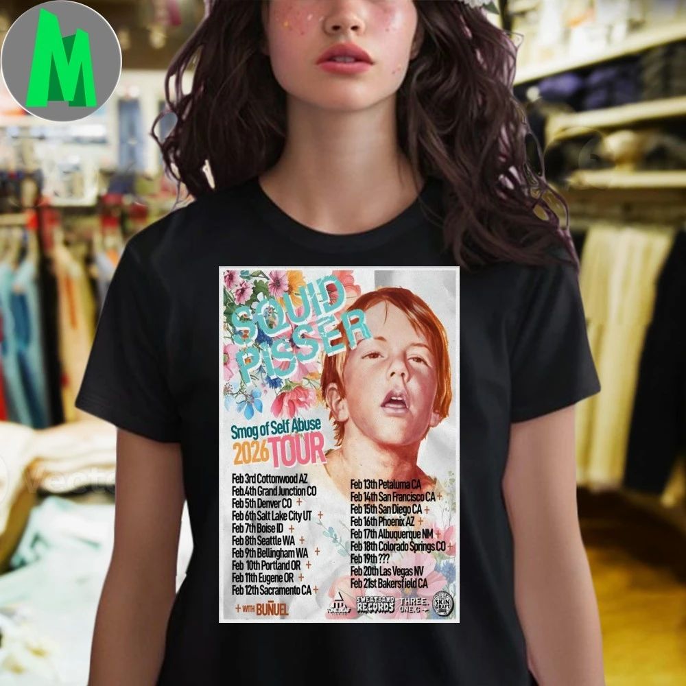 Squid Pisser Smog Of Self Abuse 2026 Shows Poster Shirt Unisex