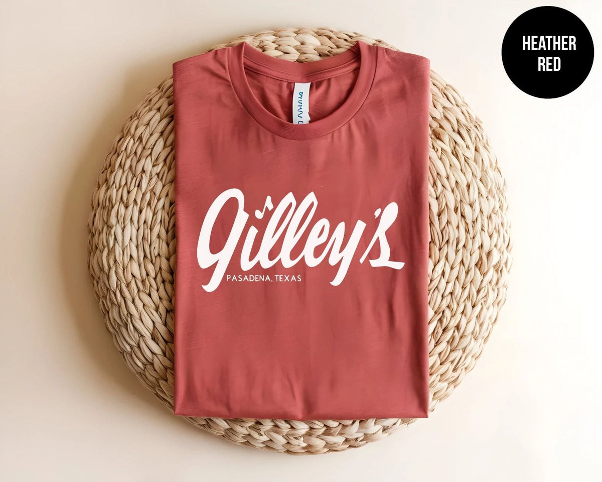 Gilleys Pasadena Texas Shirt Country Western Bar Vintage Style Unisex Tee Gift Unisex