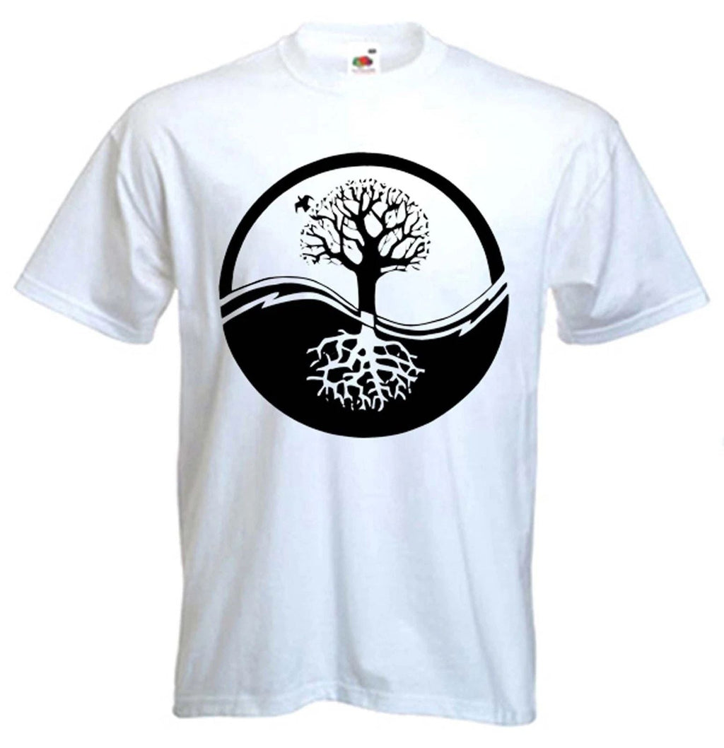 YIN & YANG TREE OF LIFE - Wicca Pagan Druid Taoism Zen Meditation Yoga Unisex