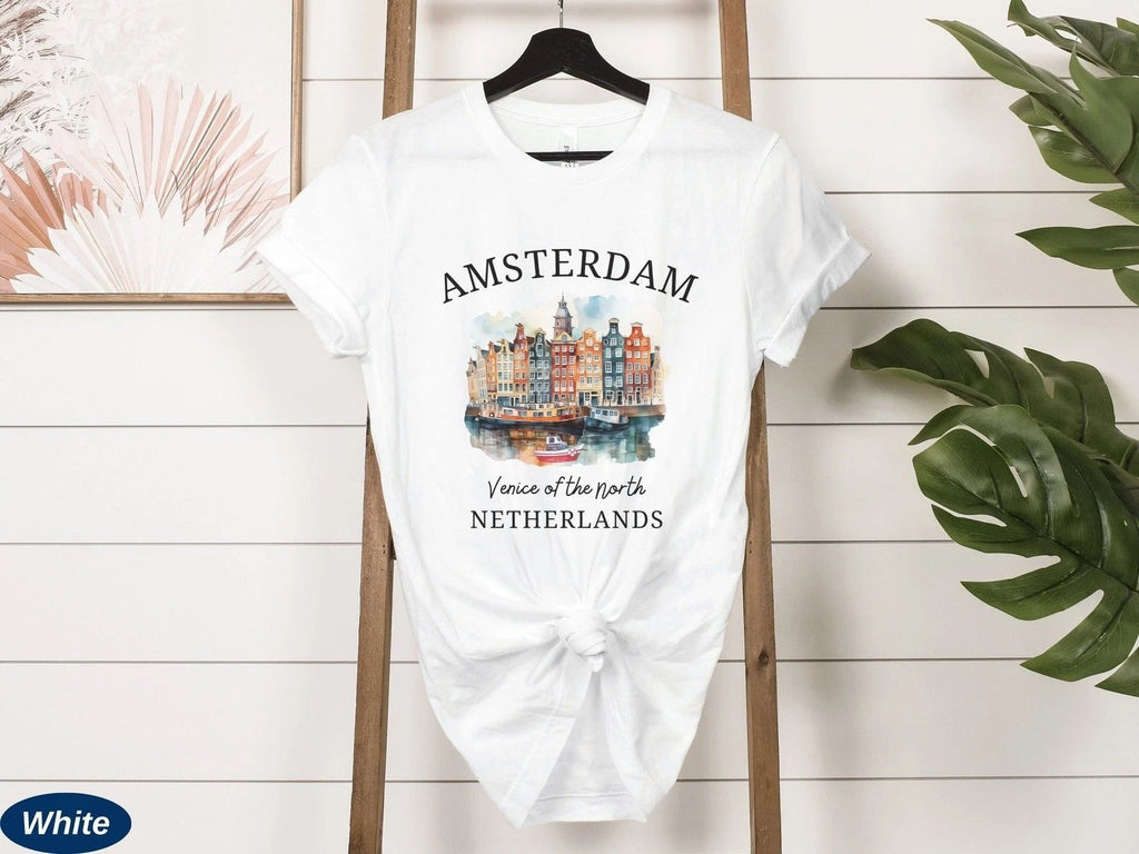 Amsterdam Travel Gift for Netherlands Trip Lovers Souvenir Tee Unisex