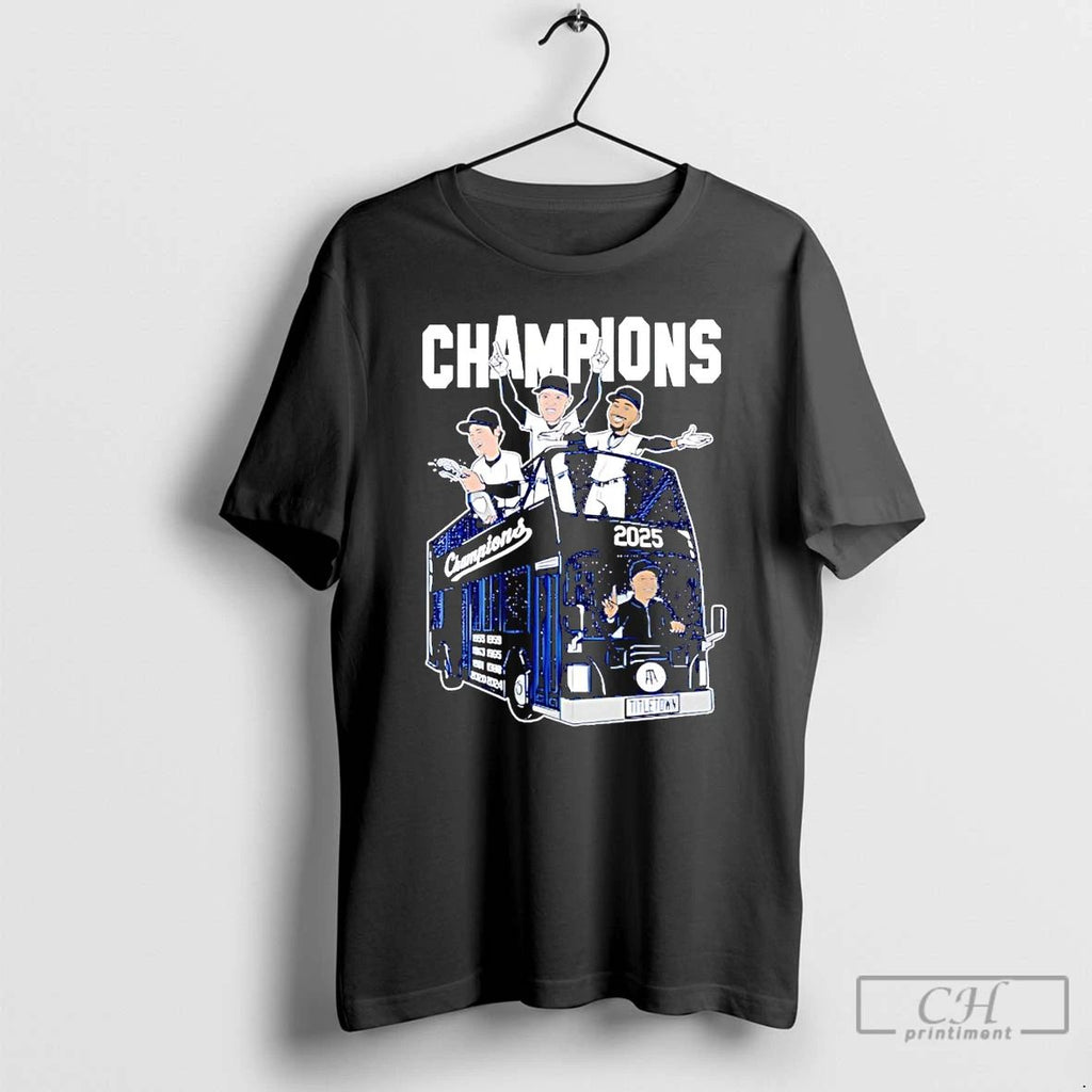 Premium Los Angeles Dodgers 2025 World Champions Players Title Town T Shirts Unisex