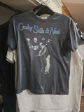 VINTAGE 1984 Crosby Stills & Nash Shirt CSN In Concert Tour Rock Music Band Sz M Unisex