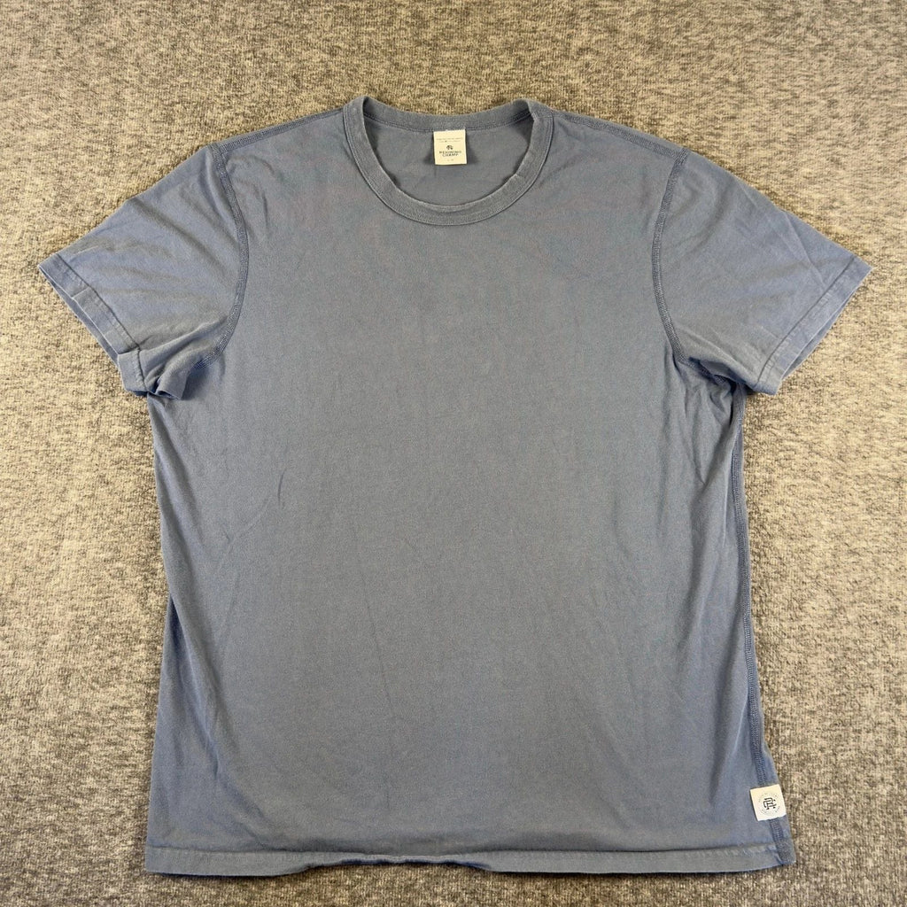 Reigning Champ Shirt Mens Large Blue Crewneck Tee Soft Casual Canada Unisex