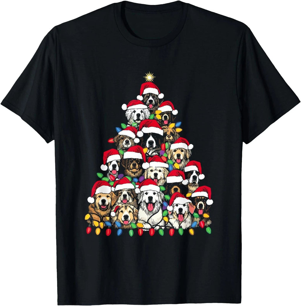 Christmas Tree Of Puppies Xmas Tree Dog Puppy Lover Unisex