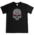 TERMINATOR SKULL , Skynet, Cyberdyne, Movie Film Black top tee, S - 5XL Unisex