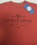 LIFE IS GOOD Work Hard Stay Humble Simple SS TShirt Tee NWT NEW Mens Sz Small S Unisex