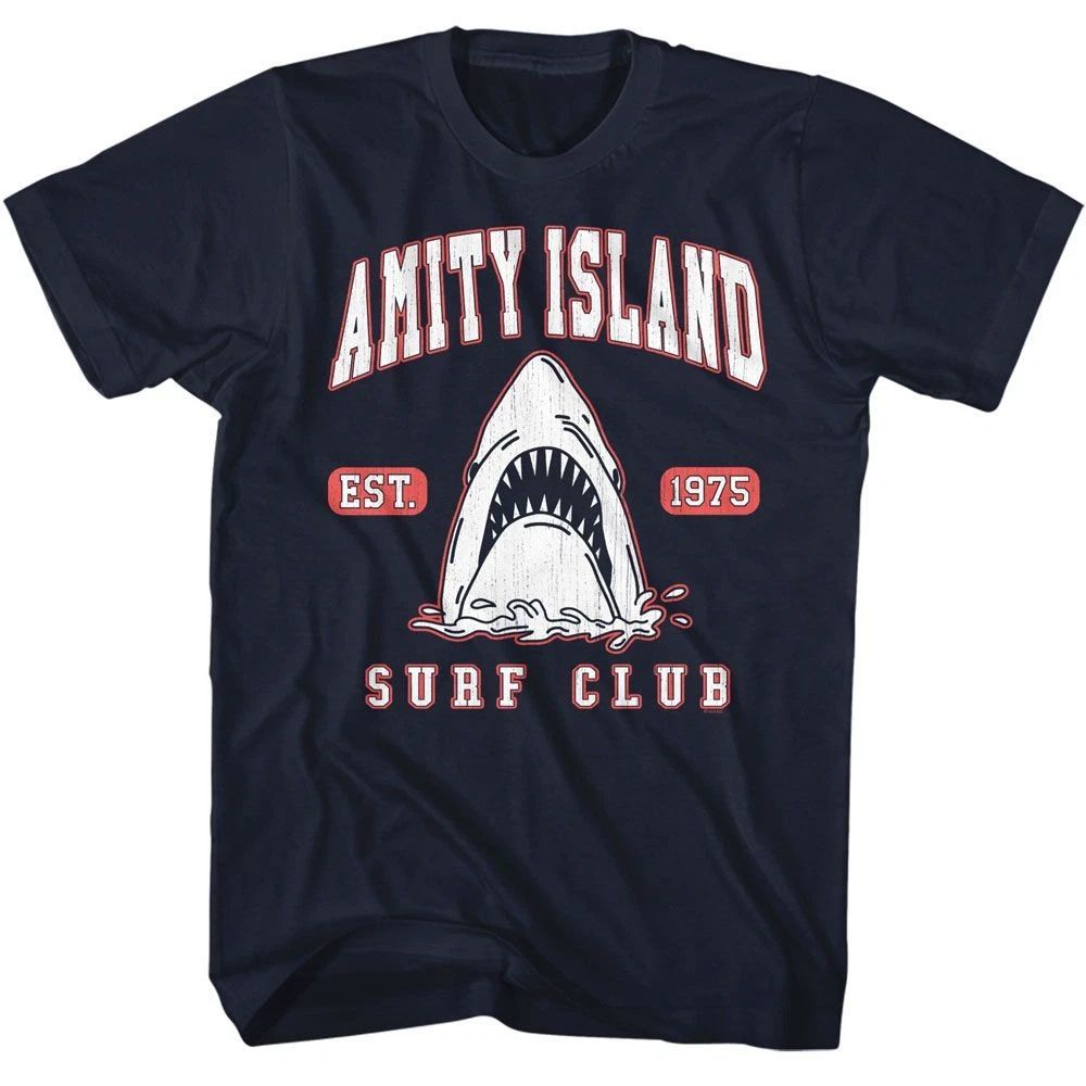 Jaws Surf Club Collegiate Movie Shirt Unisex
