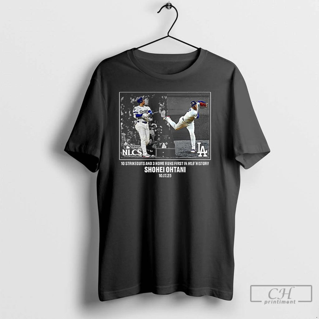 Classic Shohei Ohtani Los Angeles Dodgers 2025 Nlcs 10 Strikeouts And 3 Home Runs First Unisex