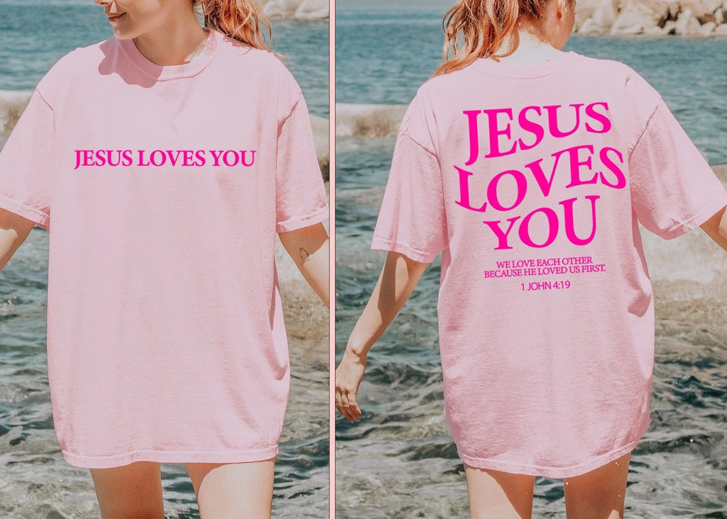 Jesus Loves You Comfort Colors Tees, Jesus ,Christian Shirt,Aesthetic Tee Unisex