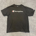 Champion Authentic Athletic Wear T Shirt Mens 2XL Black Logo Streetwear Outdoor Unisex