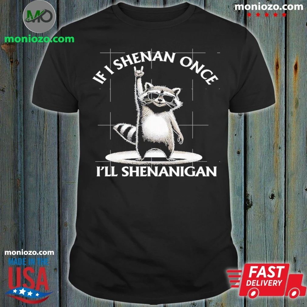 If I Shenan Once I’ll Shenanigan Raccoon Shirt Unisex