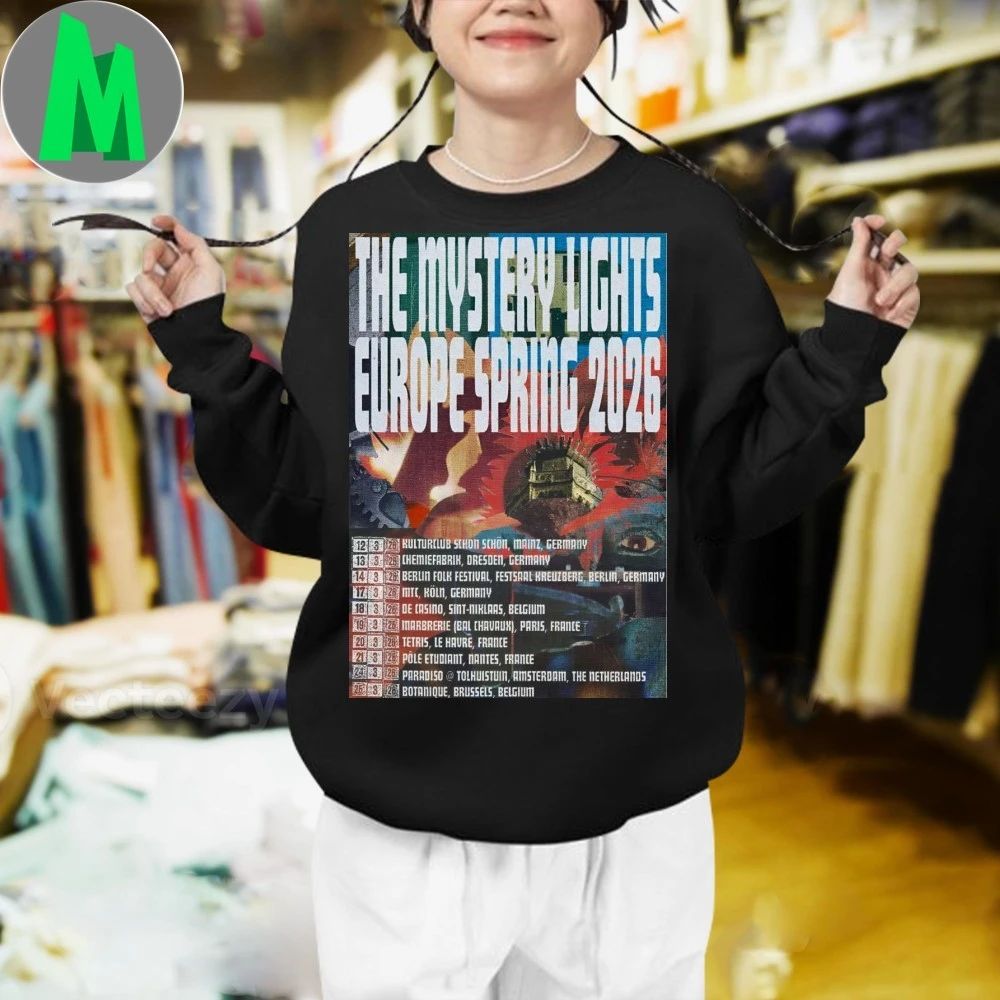The Mystery Lights Tour Europe Spring 2026 Poster Shirt Unisex