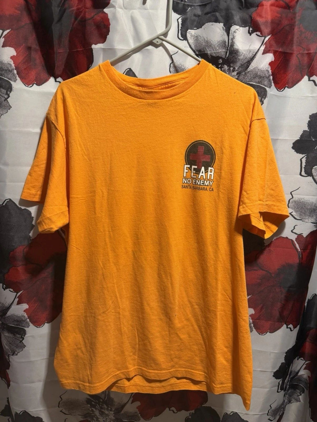 Fear No Enemy Open Water T Shirt Large Delta Heavyweight Surf Faith Tee Unisex