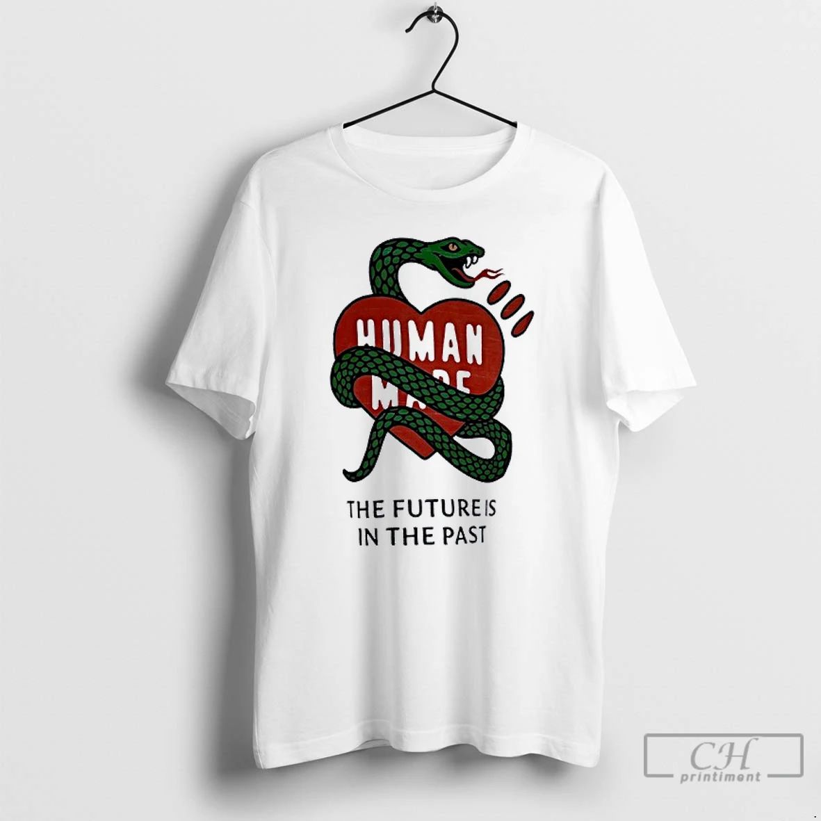 Classic Snake Human Made The Futures Is In The Past T Shirts Unisex