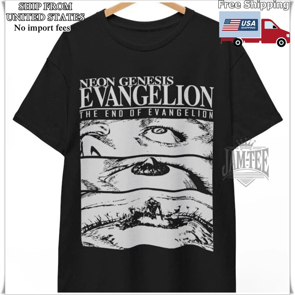 End of Evangelion shirt, Neon Genesis Evangelion Dark Anime Gothic Unisex Tee Unisex