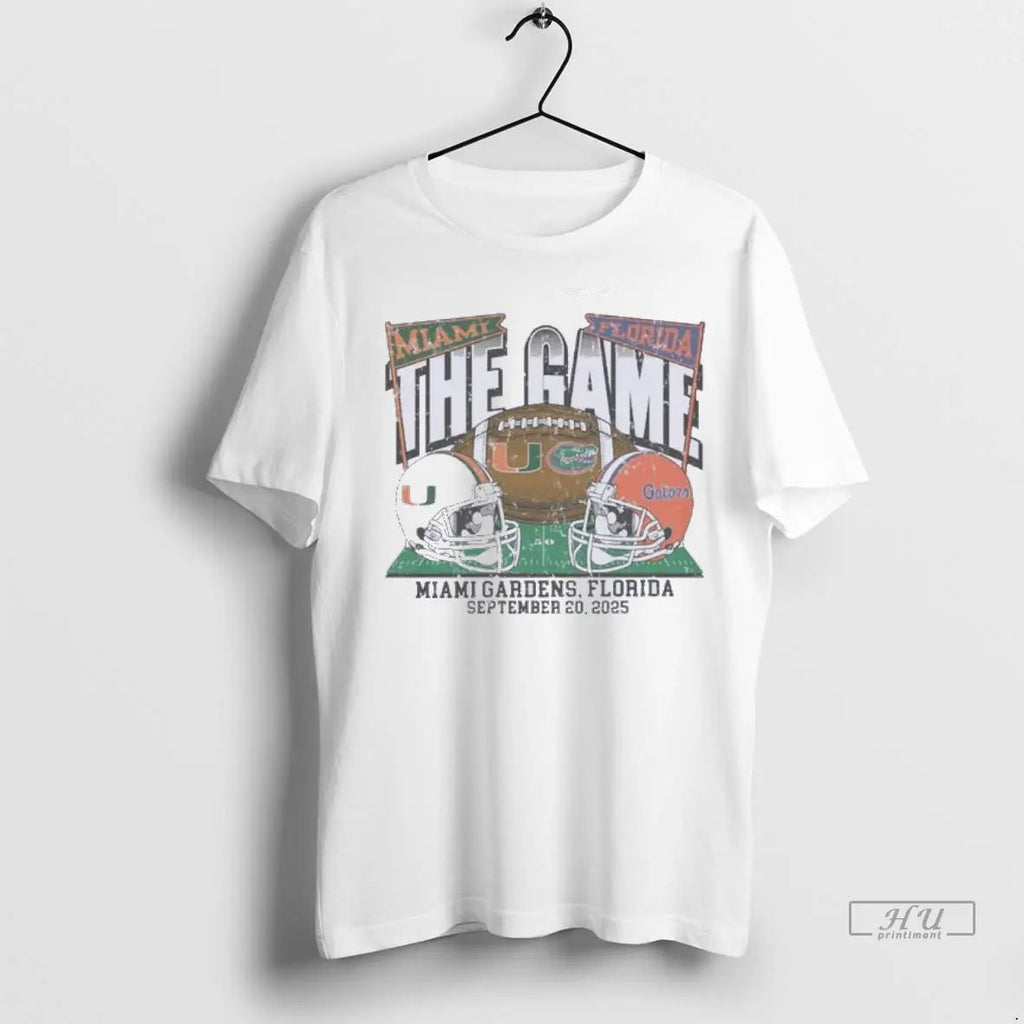 Trending The Game Miami Vs Florida 2025 Football Rivalry T Shirt Unisex