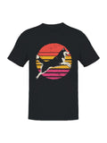 Retro Sunburst Husky Design Men's Unisex