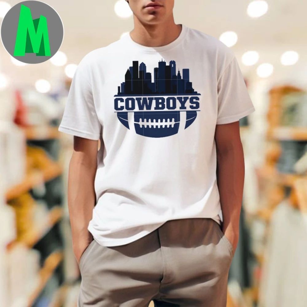 Cowboys football skyline logo and city Shirt Unisex