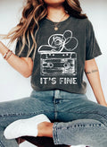 Retro Cassette Tape T‑Shirt, 100% Cotton It’s Fine Graphic Tee, 90s Music Shirt, Unisex
