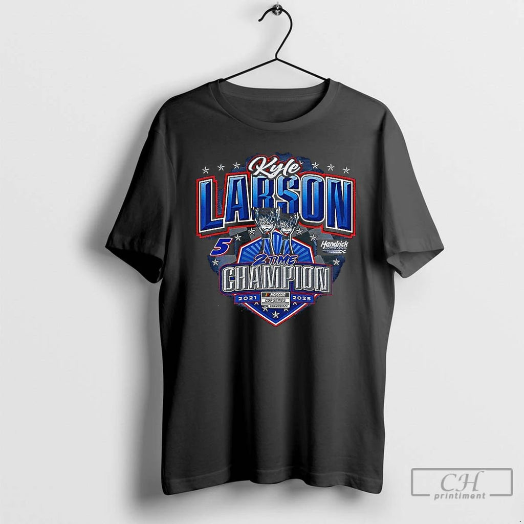 Classic Kyle Larson Hendrick Motorsports Two Time Nascar Cup Series Champion T Shirts Unisex