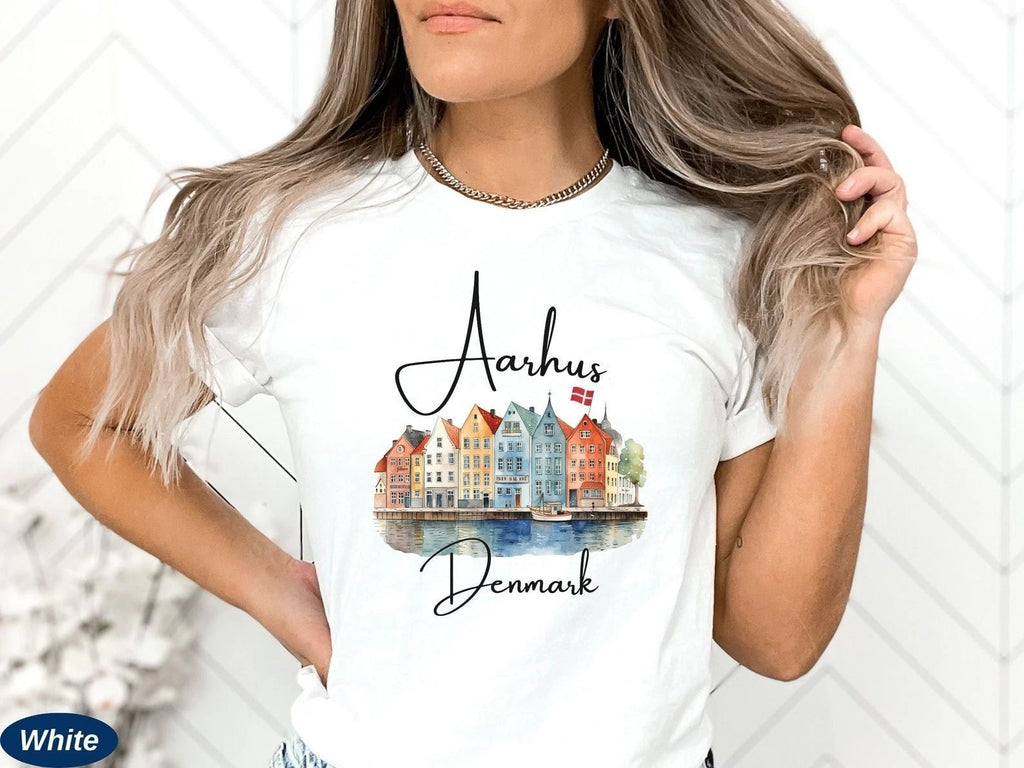 Aarhus Travel Gift for Denmark Trip Lovers Souvenir Tee Unisex