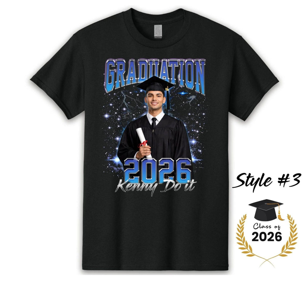 Graduation Class of 2026 Custom Photo – Personalized Senior 1-3 PICS Unisex