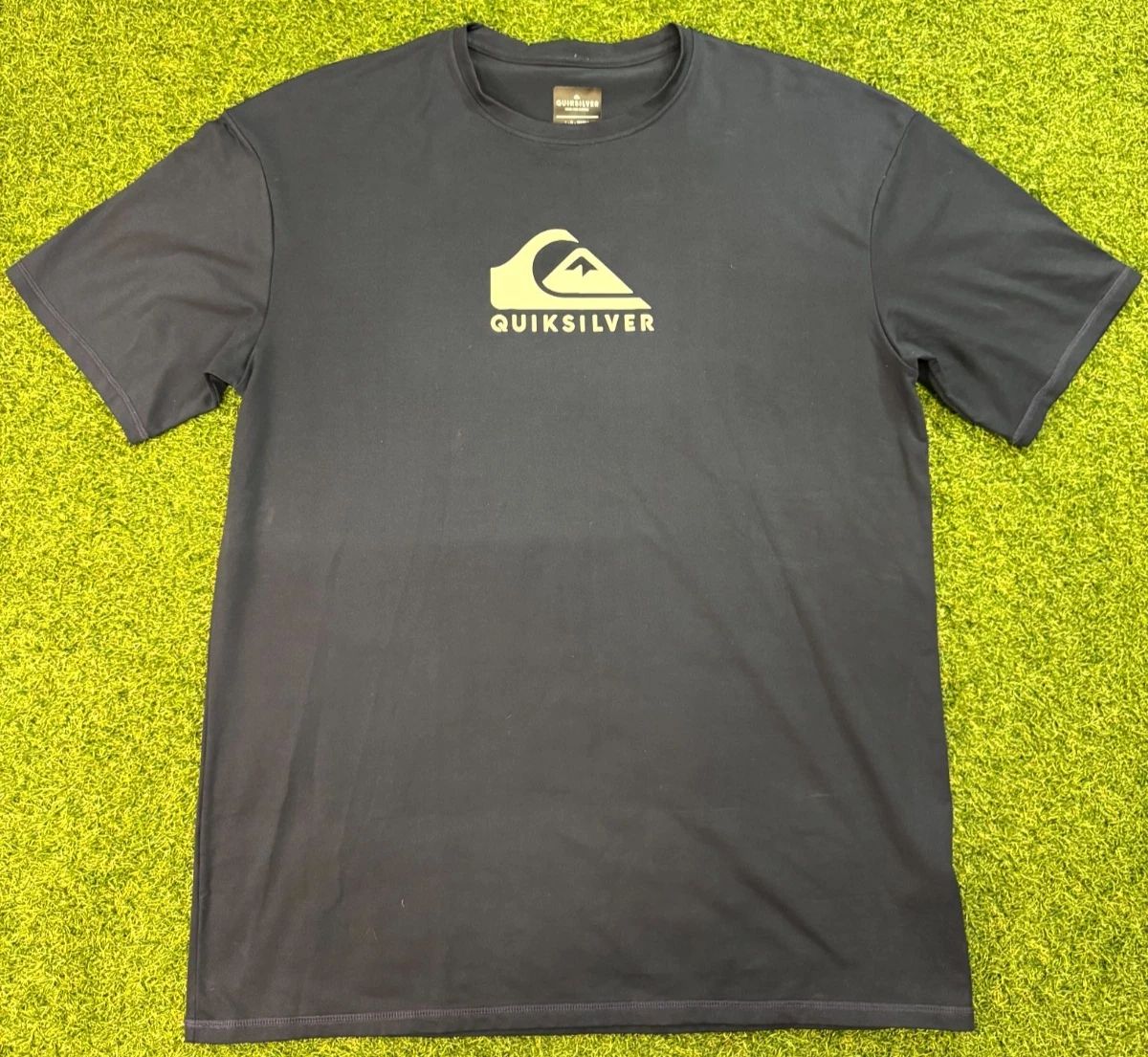 Quiksilver Surfing T Shirt Mens L Black EV Comp Logo Cotton Streetwear Outdoor Unisex