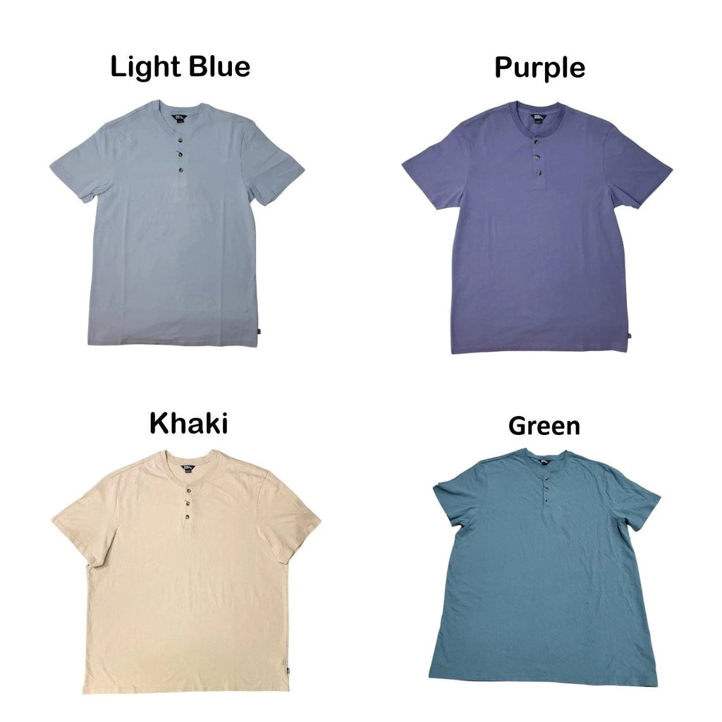 Eddie Bauer Men's Classic Fit Short Sleeve Soft Henley S, M, L, XL, XXL Unisex