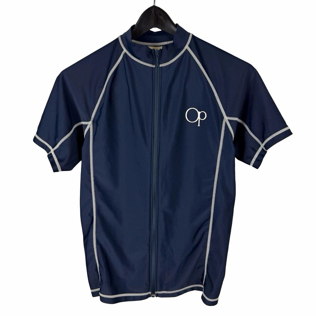 Vintage 2000s Ocean Pacific Surfing Full Zip SPF Water Blue Shirt Size L Unisex