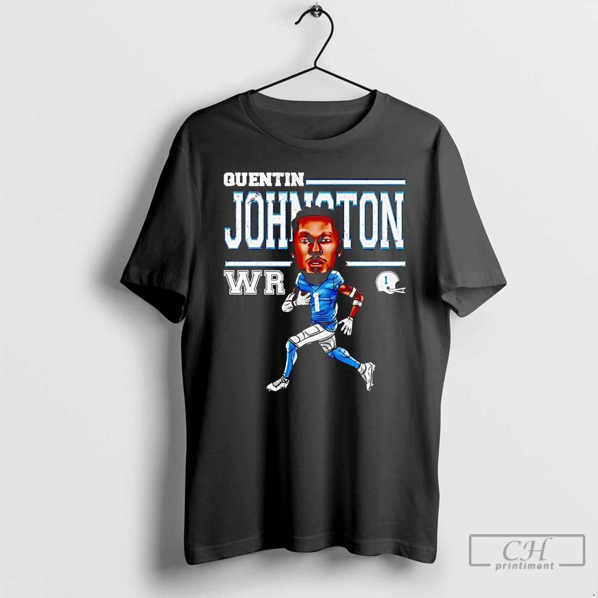 Classic Quentin Johnston Cartoon Running Los Angeles Chargers T Shirts Unisex