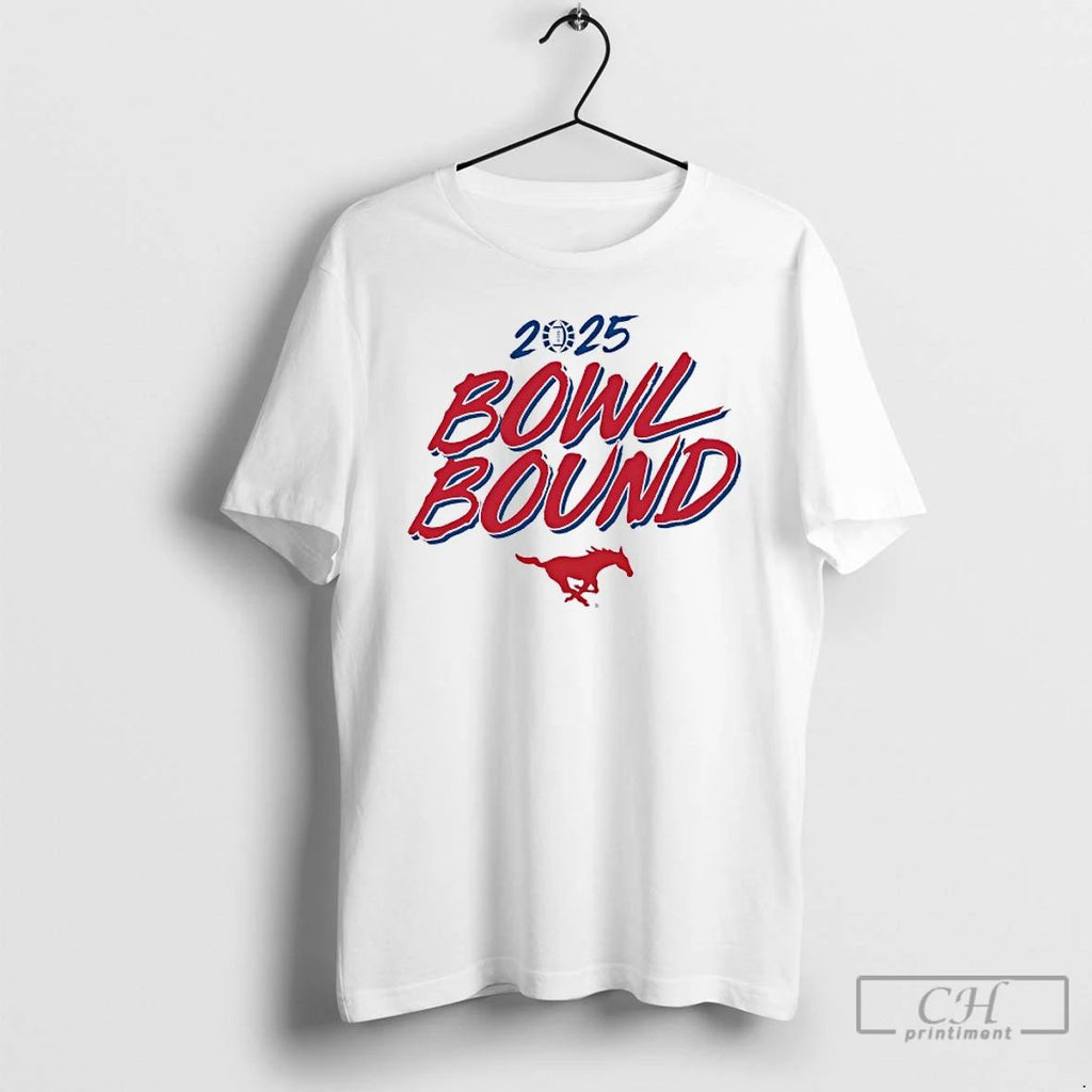 Classic Smu Mustangs Bowl Bound 2025 T Shirts Unisex