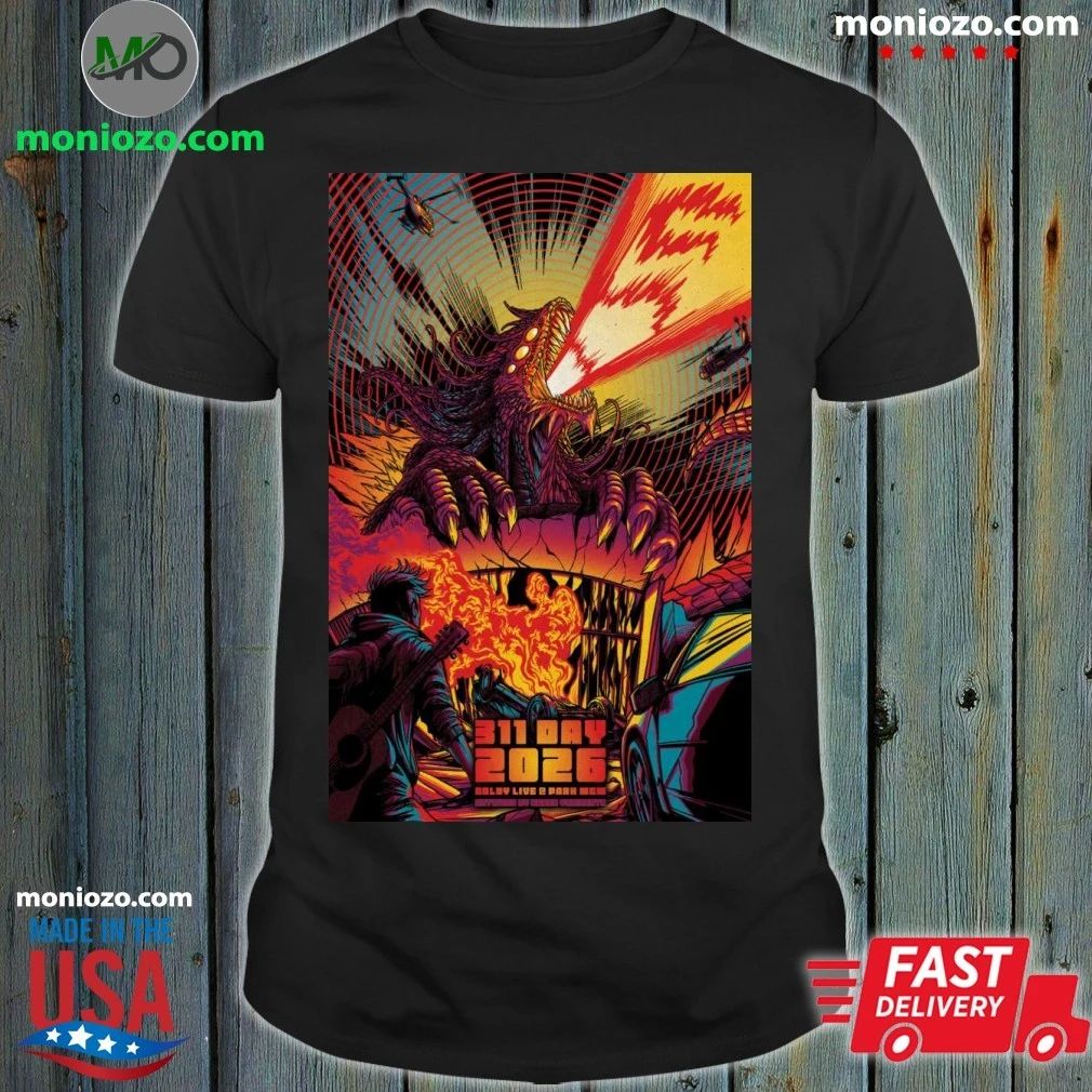 Original 311 Las Vegas NV Mar 8 2026 Tour Poster Shirt Unisex
