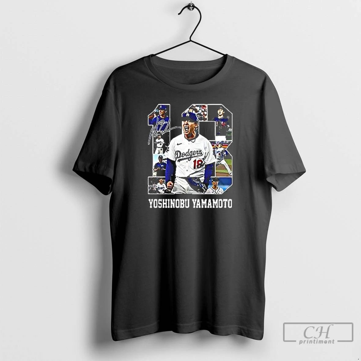 Premium Yoshinobu Yamamoto Number 18 Los Angeles Dodgers Scream T Shirts Unisex
