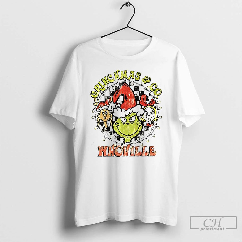 Classic Grinchmas And Co Whoville Merry Christmas 2025 Vintage T Shirts Unisex