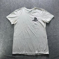 PlayStation Shirt Mens M White PlayStation Logo Graphic Tee Crewneck Tagless Unisex